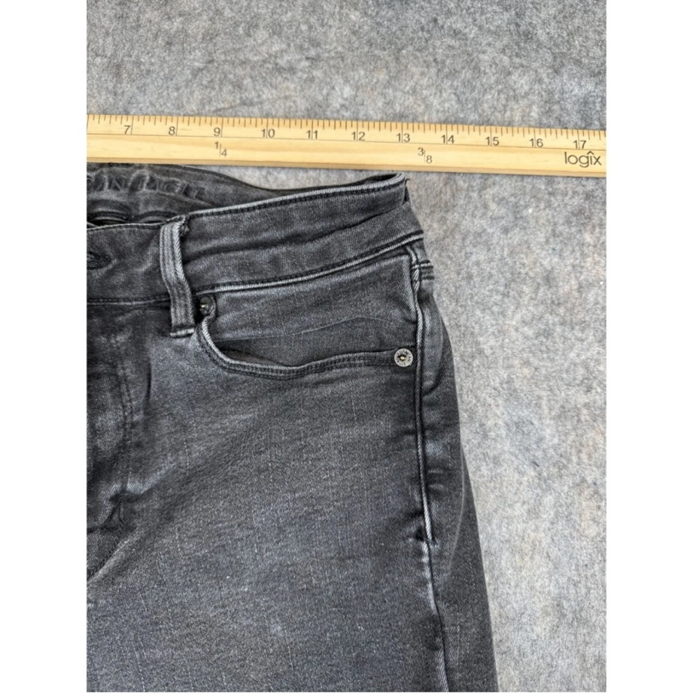 American Eagle Jeans‎ Women's 6 Regular Gray Next Level Stretch High-Rise Skinny - Picture 6 of 8